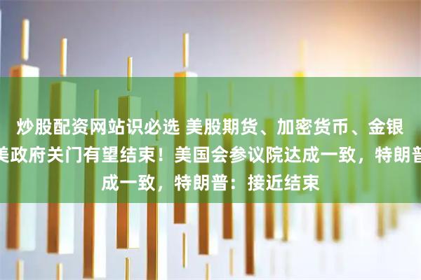 炒股配资网站识必选 美股期货、加密货币、金银全线走高，美政府关门有望结束！美国会参议院达成一致，特朗普：接近结束