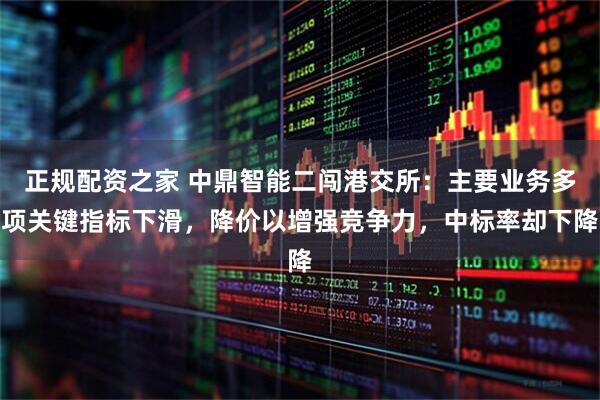 正规配资之家 中鼎智能二闯港交所：主要业务多项关键指标下滑，降价以增强竞争力，中标率却下降